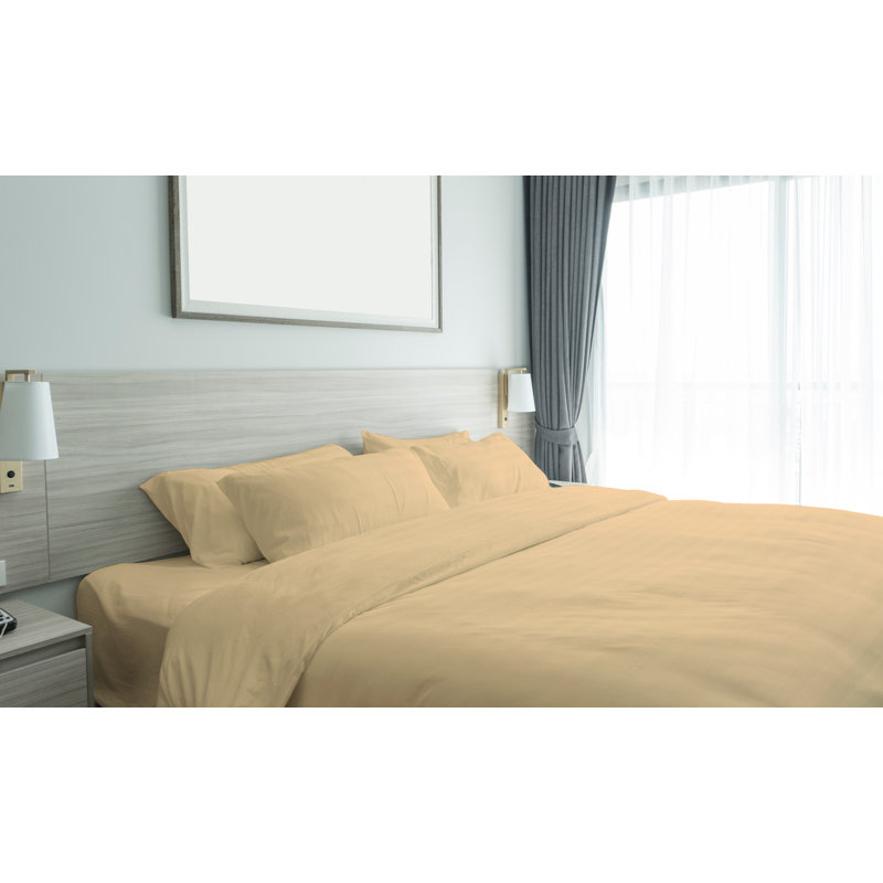 Navy Full Microfiber Bamboo Embossed 6-Piece Sheet Set