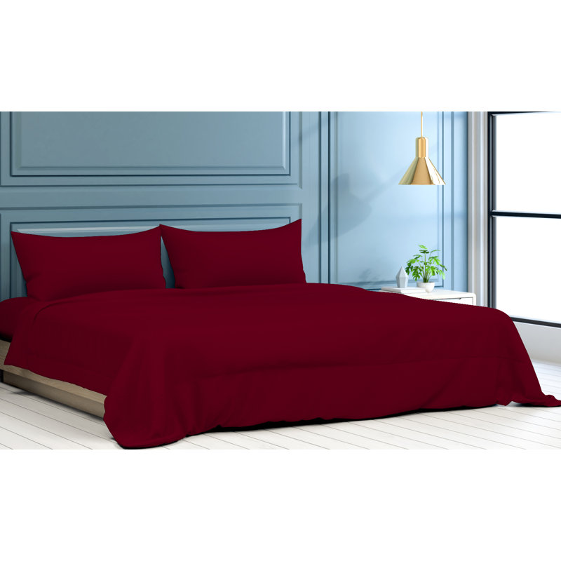 Navy Full Microfiber Bamboo Embossed 6-Piece Sheet Set
