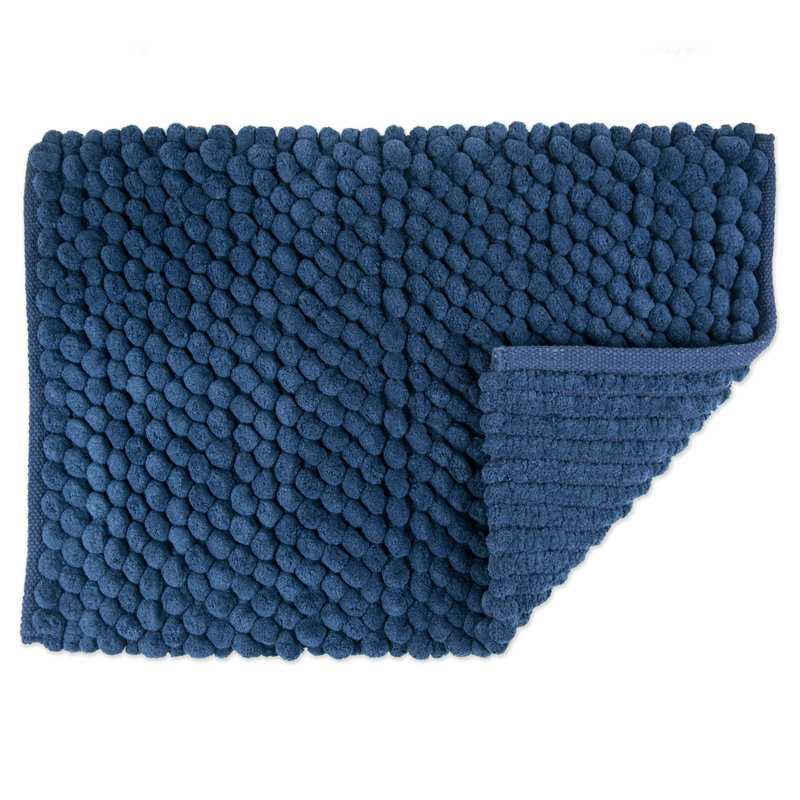 Taupe Chunky Popcorn Cotton Blend Bath Mat 17x24
