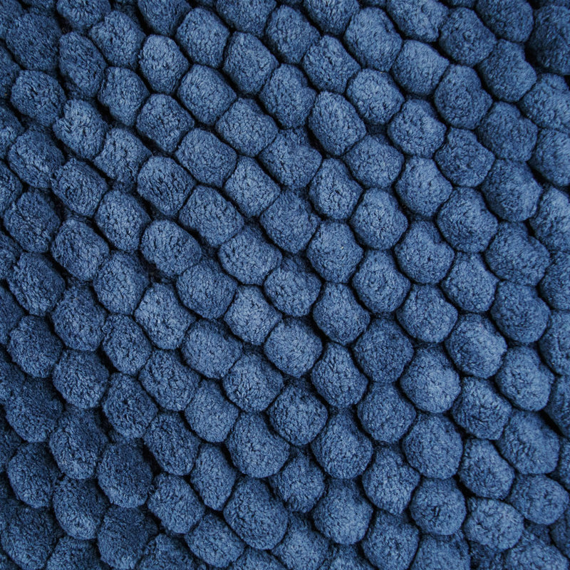 Taupe Chunky Popcorn Cotton Blend Bath Mat 17x24