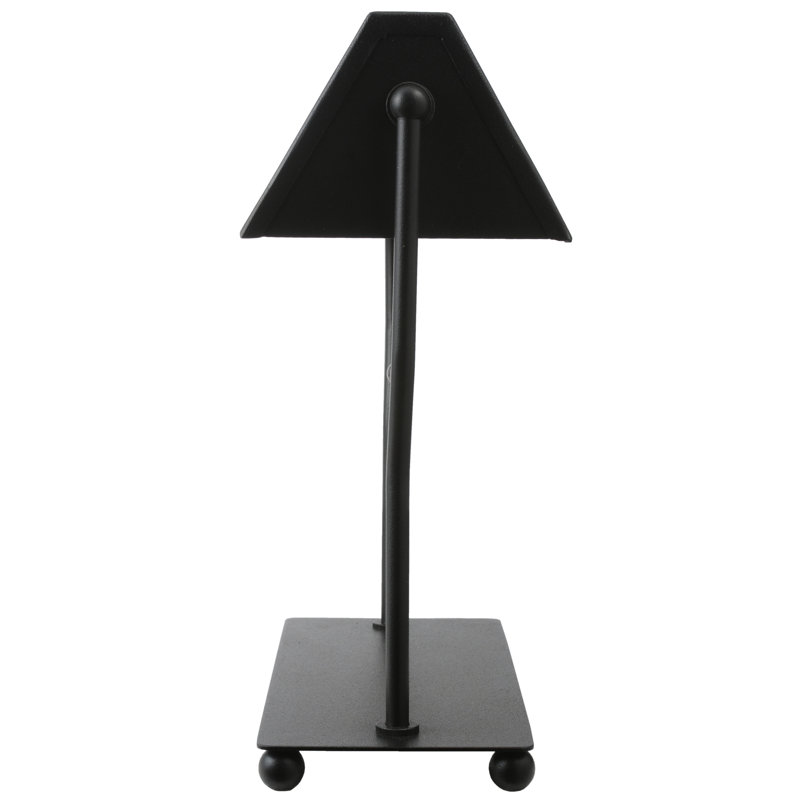 Rustic Black Stained Glass Banker's Lamp with Deer Design