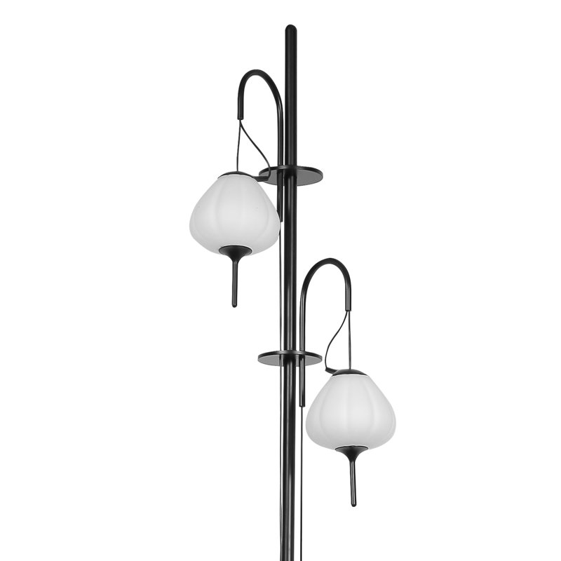 Lecce Arc 70" Black Energy Star Integrated LED Floor Lamp with Dimmer