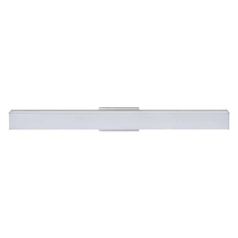 Sleek Procyon 24" Silver Dimmable LED Bathroom Vanity Light