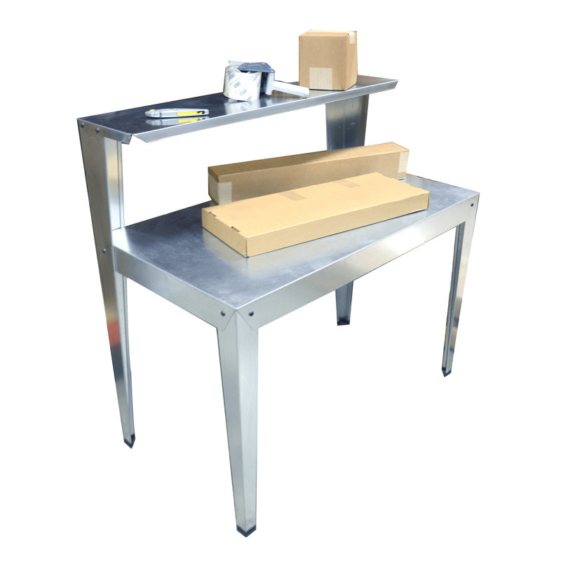 Galvanized Steel Multi-Use Workbench with Lower Shelf