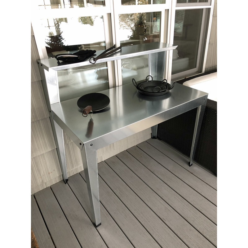 Galvanized Steel Multi-Use Workbench with Lower Shelf