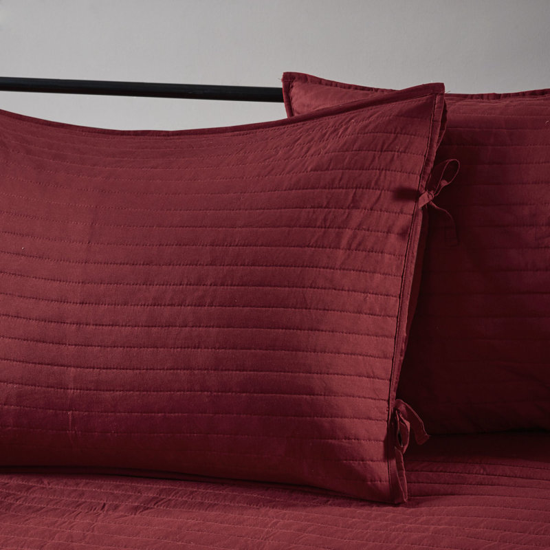 Red and Black Plaid Reversible Daybed Cover Set