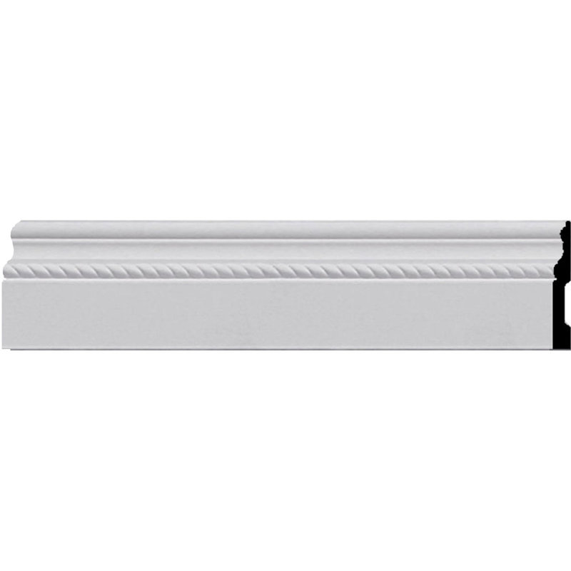 Architectural Primed Polyurethane 4.5"H Baseboard Moulding