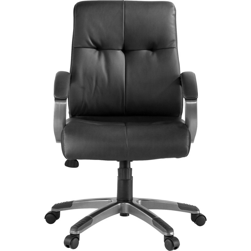 Black Leather Executive Swivel Office Chair