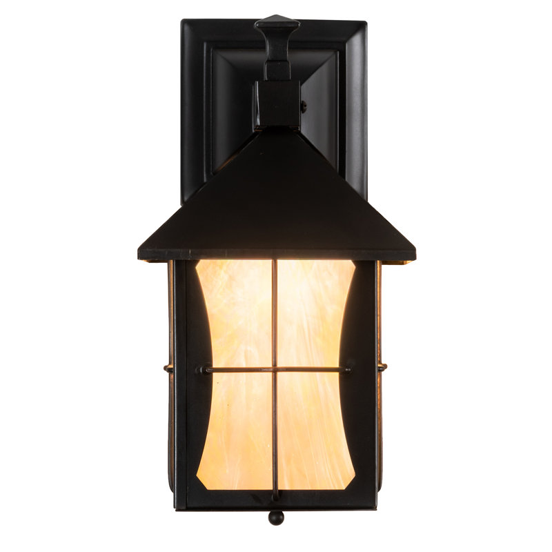 Pelham Manor Craftsman Brown Wall Sconce with Glass Lens