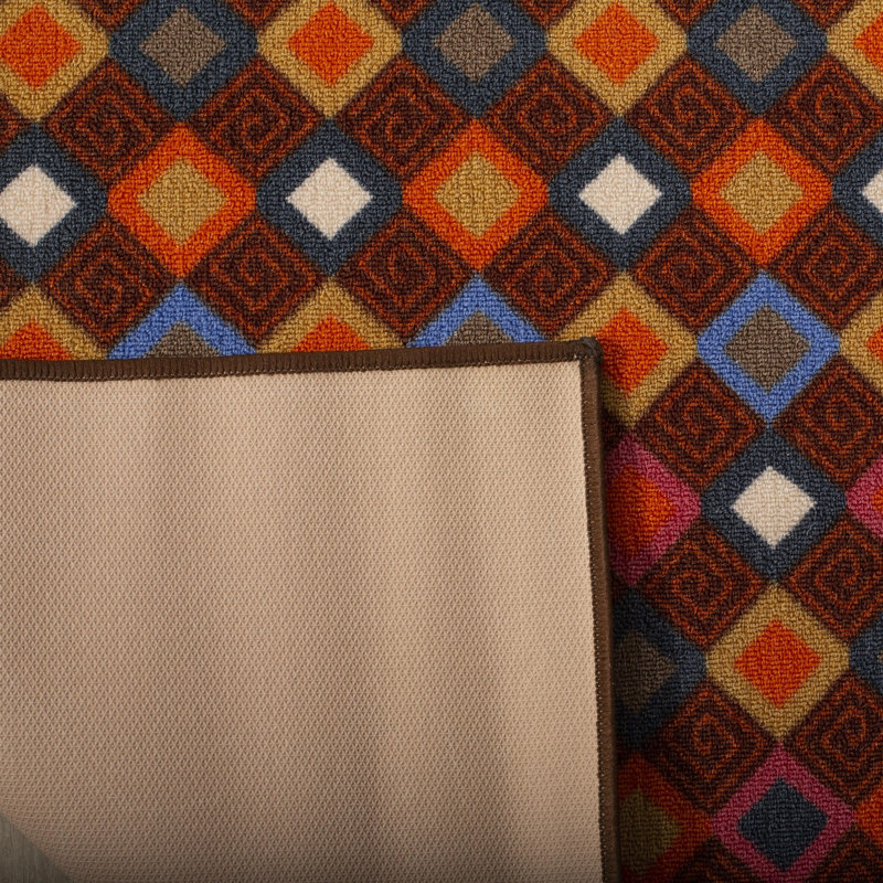 Metropolis Geometric Multicolor Synthetic Area Rug