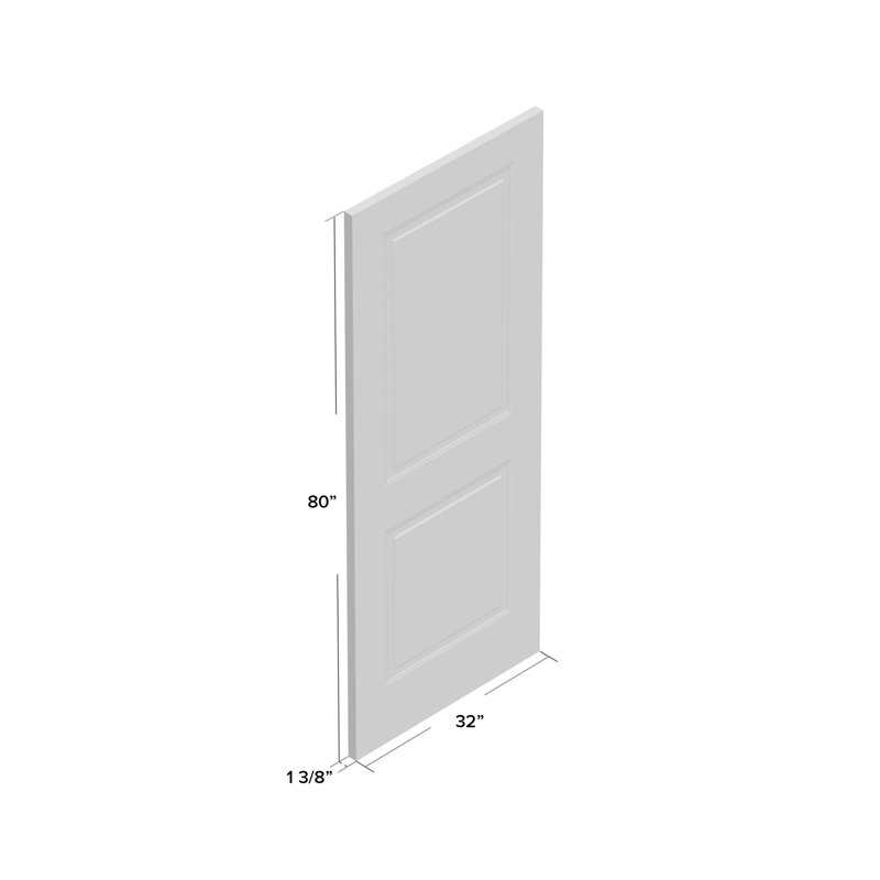 Traditional Pine Veneer Solid Wood Unfinished Interior Door