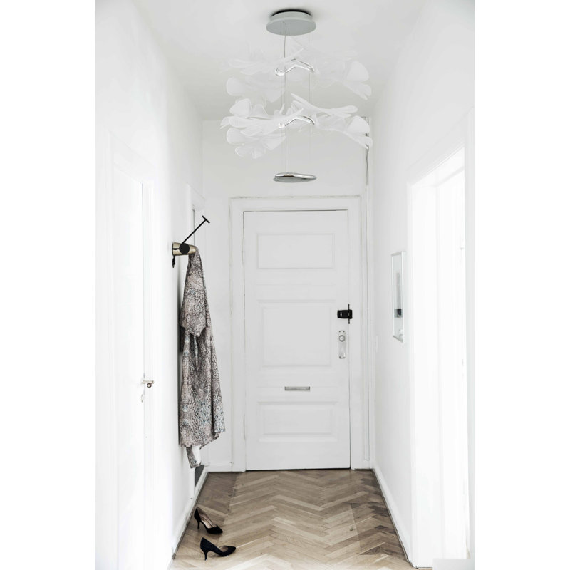 Elegant Aluminum Double-Tier LED Suspension Lamp in White