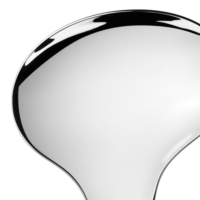 Polished Stainless Steel Scandinavian Serving Spoon Set