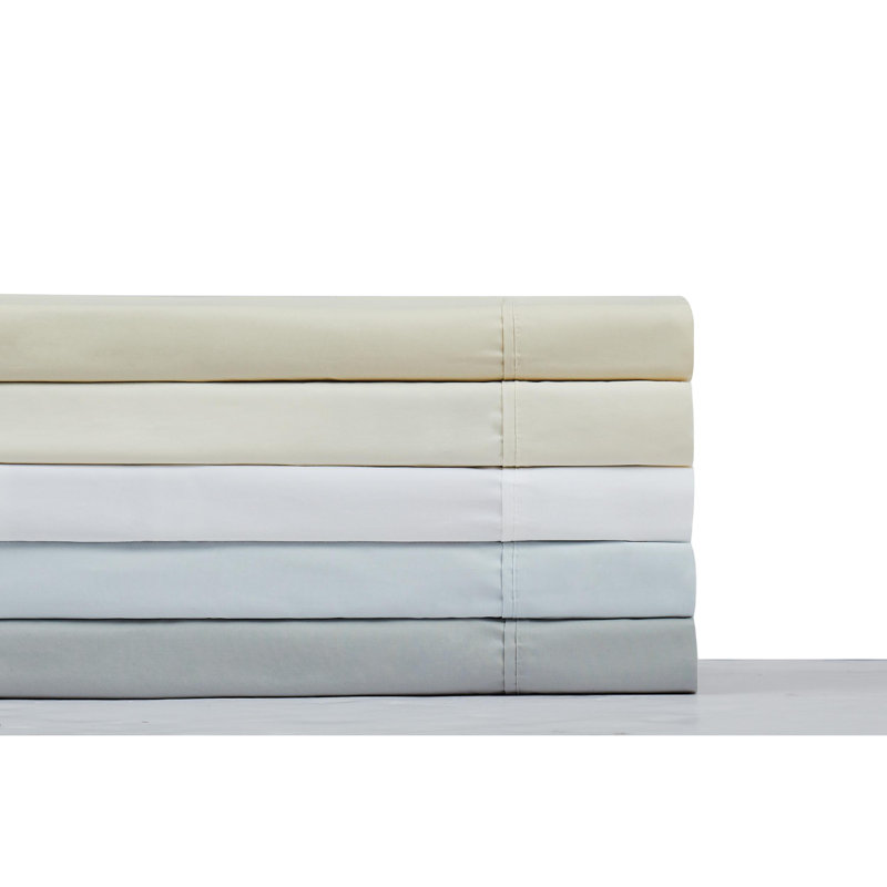 Charisma Illusion Blue King Cotton Percale Pillowcase Set