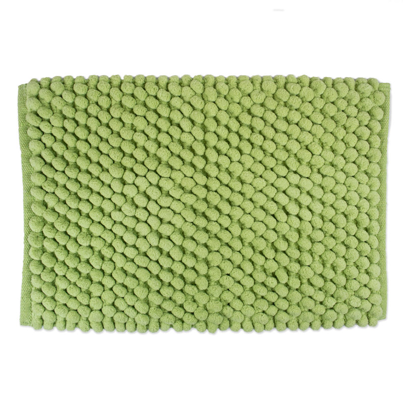 Taupe Chunky Popcorn Cotton Blend Bath Mat 17x24