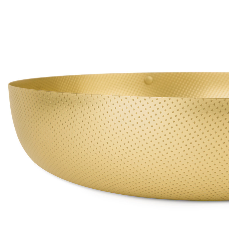 Alessi Textures & Colours Epoxy Resin Round Basket, 11.42", Black
