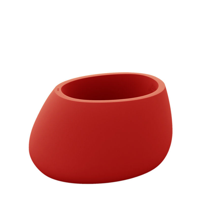 Ice White Polyethylene Resin Indoor/Outdoor Pot Planter