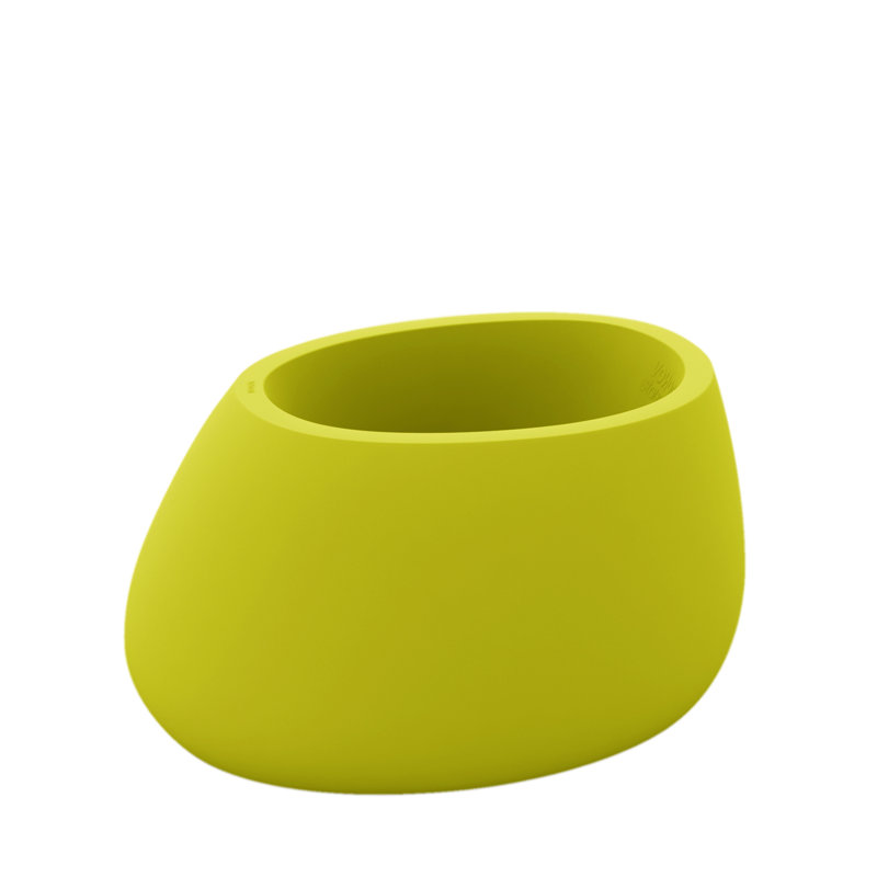 Ice White Polyethylene Resin Indoor/Outdoor Pot Planter