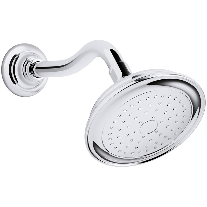 Polished Chrome Wall Mounted Handheld Shower Head