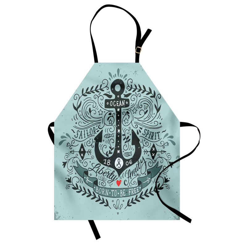 No Pattern Bib Apron