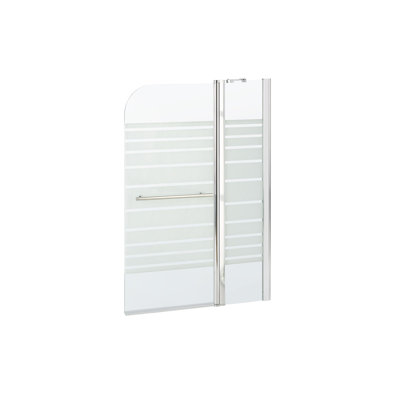Altadena 1000 mm W 1400 mm H Framed Tub Door with Patterned Glass