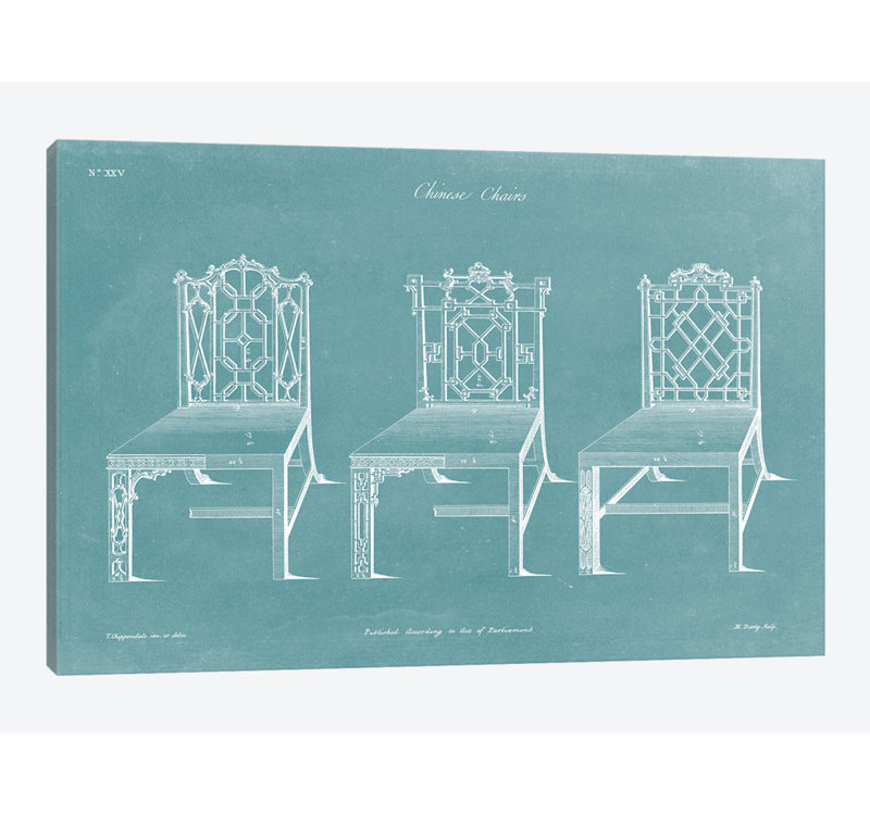 «Design for a Chair I», impression sur toile, H 26 po x l 40 po x P 1,5 po, Toile tendue, Pas de tapis
