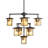 Dyanara 9 - Light Dimmable Lantern Sphere Chandelier