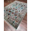 Tapis bleu sarcelle en laine et coton Original