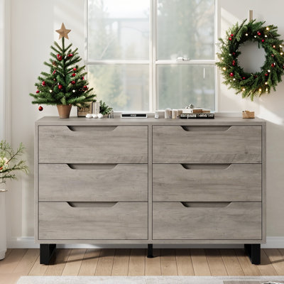 6/7 Drawer Dresser for Bedroom, Freestanding Wood Chest, Modern Storage Cabinet for Living Room, Entryway, Hallway