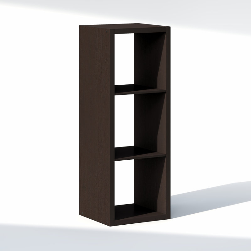 Heddy Manufactured Wood Shelving Unit, Dark Oak