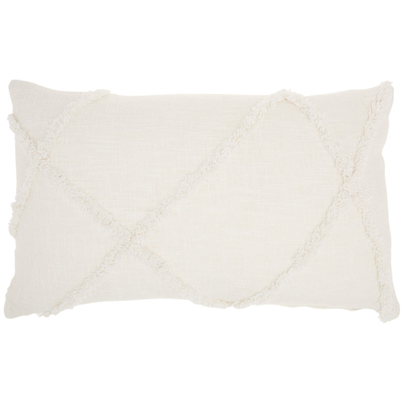 Britney Pillow Cover & Insert, White