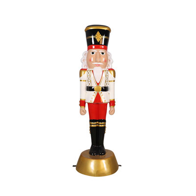 American Christmas Nutcracker 6FT-White/Red