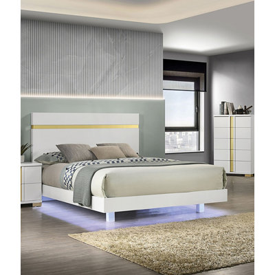 Lit 1Pc avec DEL sous le lit