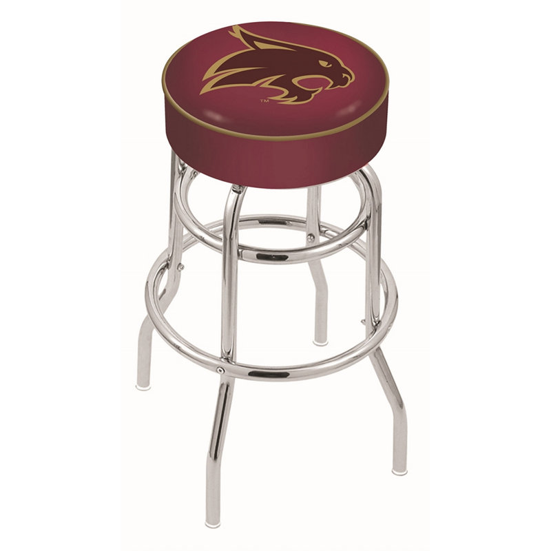 NCAA Swivel Bar & Counter Stool, Counter Stool (25" Seat Height), Texas State