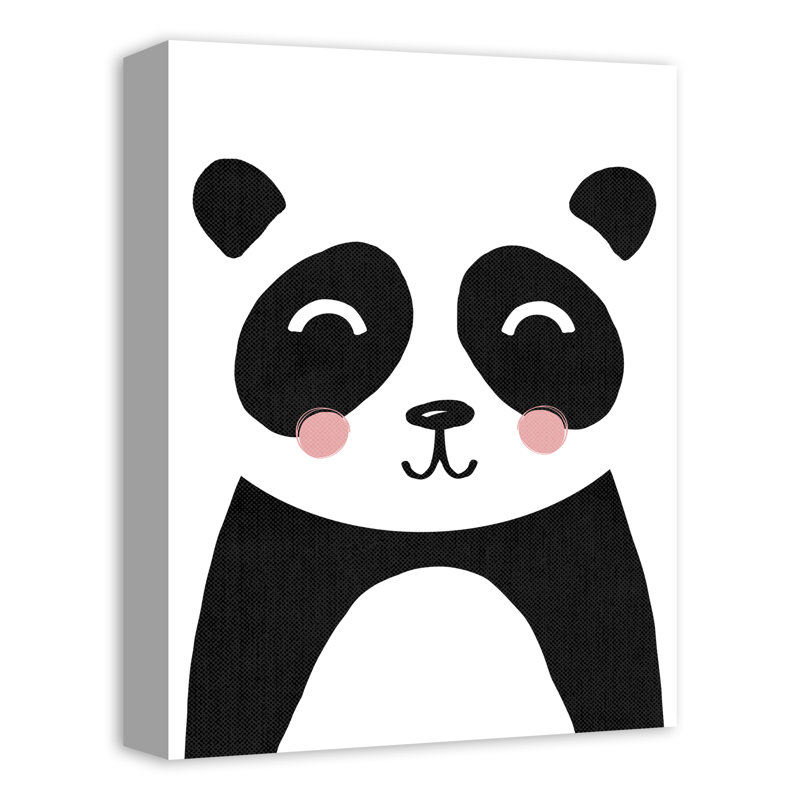 Art sur toile jolie panda Euben, H 16 po x l 12 po x P 1,25 po