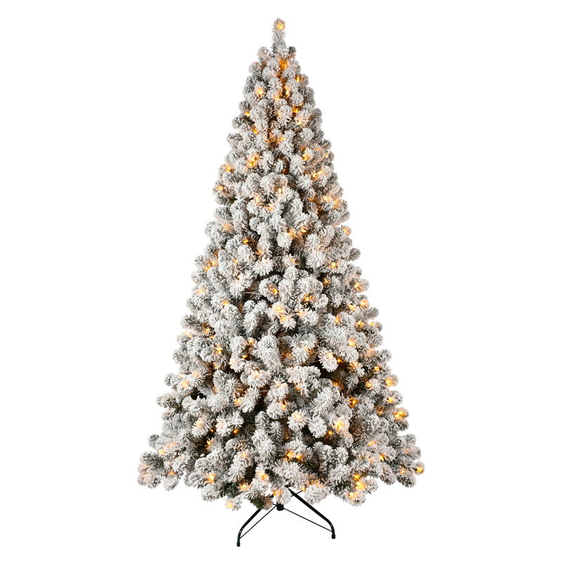 Arbre de Noël artificiel enneigé, 8'