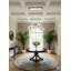 8-Light Chrome Dimmable LED chandelier With Clear Crystal Accents