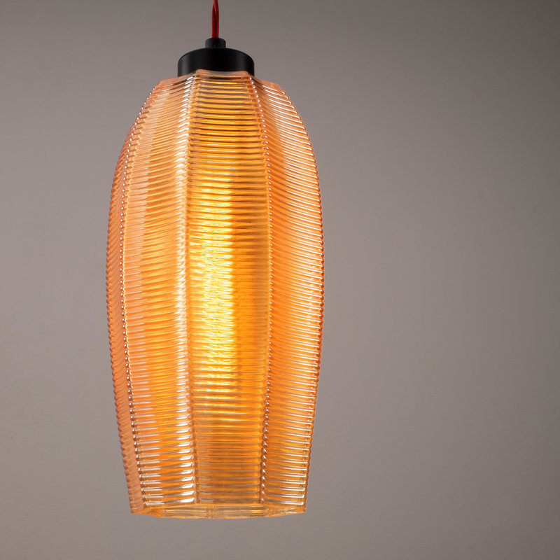 Luminaire suspendu géométrique à 3 lumières pour îlot de cuisine Nojus, Or, Noir / rouge