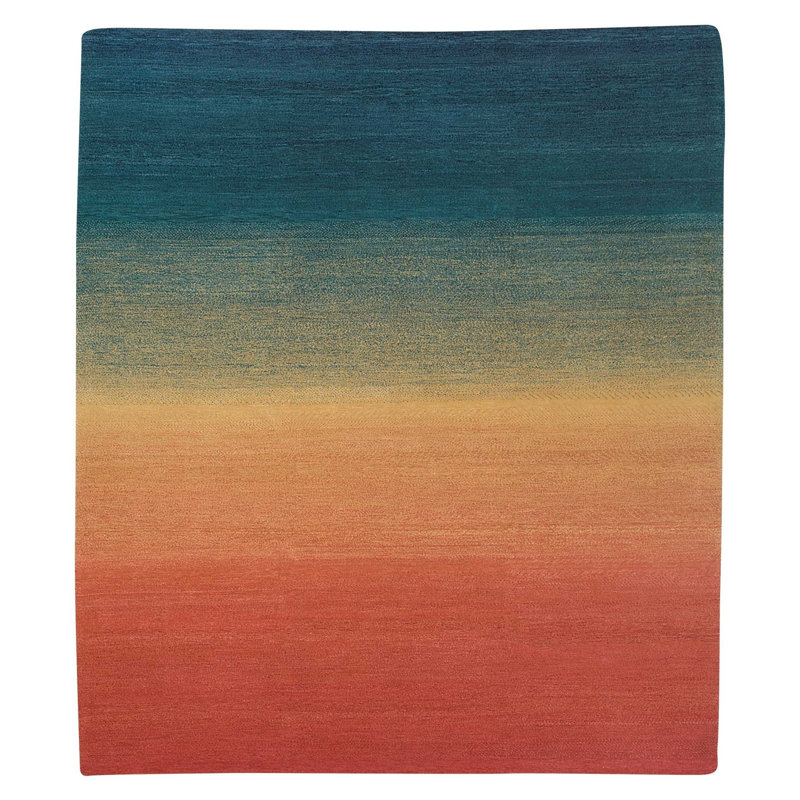 Twilight Hand Woven Wool Ombre Area Rug, Rectangle 12' x 16'