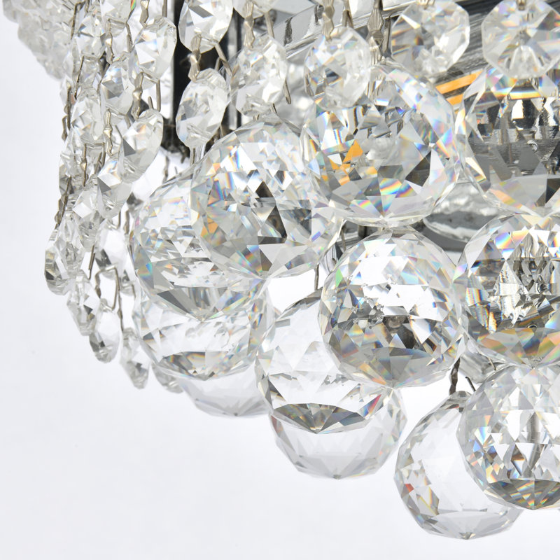 Hallsburg Flush Mount, Chrome, Royal Cut