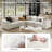 Cioffi 114"W Oversized L Shaped 5 Piece Down Blend Modular Cloud Sectional Sofa with Removable Cushion Cover-816677046
