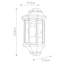 Welden Black Outdoor Wall Lantern