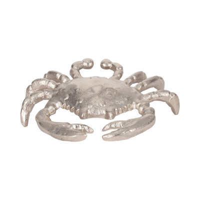 Kearria 7" W Handmade Aluminum Crab Figurine