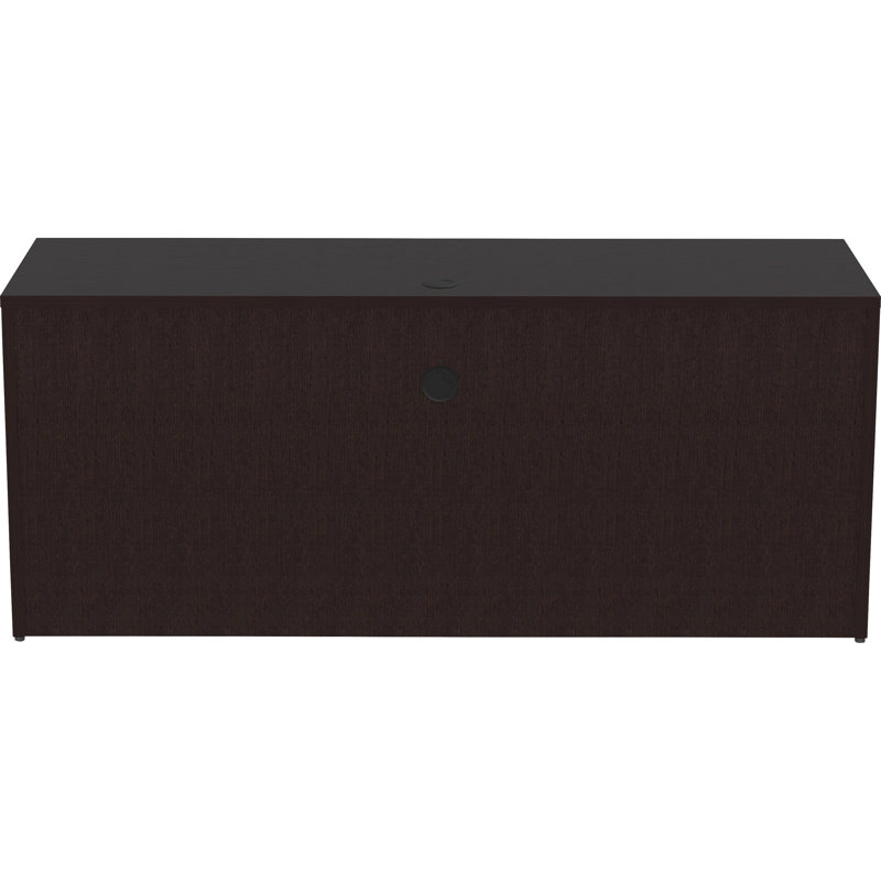 Lorell Essentials 72" Espresso Laminate Modern Office Credenza
