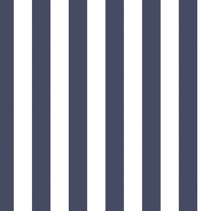 Rouleau de papier peint L 33 pi x l 21 po, Bleu marine / blanc