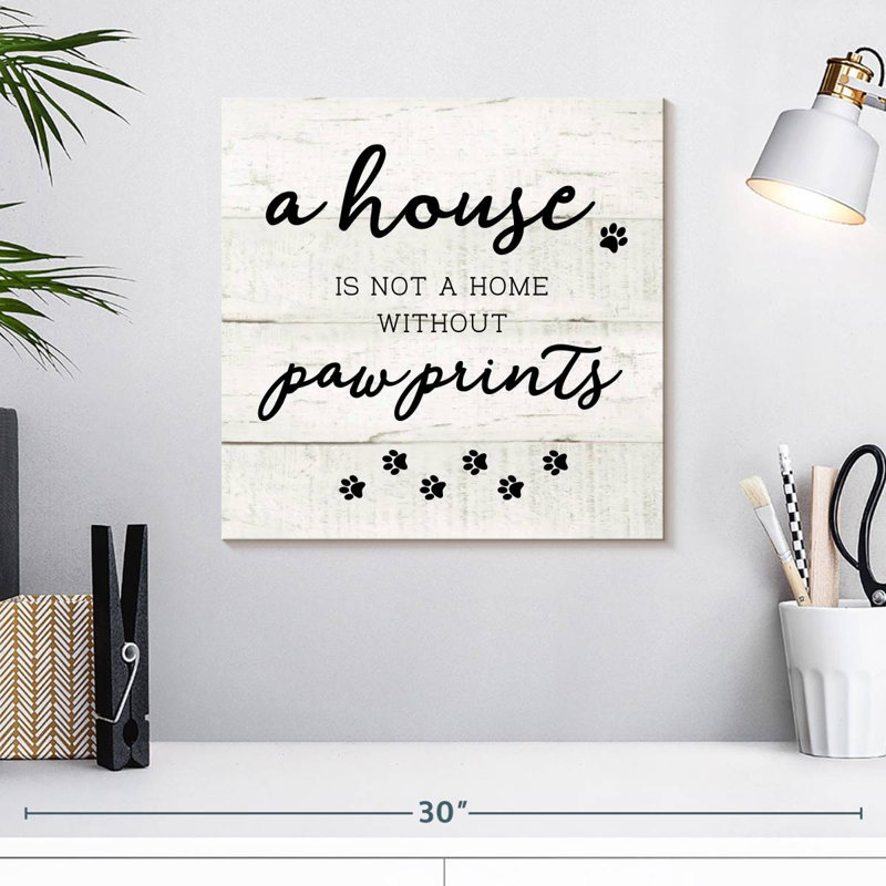 Tawel Home Pawprints, H 16 po x l 16 po