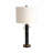 27" Comsouth Marble Table Lamp, Black/White