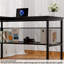 Bureau en L de 55 po Toria avec rangement, prises de courant et bande DEL-2046431016