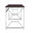Martha Office Workspace Desk MDF/Chrome In Brown