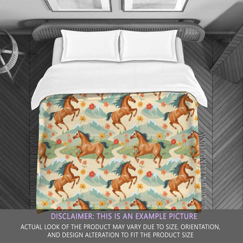 Horse Bedding, Twin Extra Long Comforter